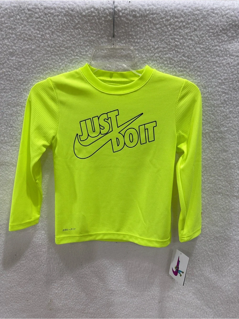 Boy’s Nike Long Sleeve 'Just Do It' Dri-FIT Shirt
